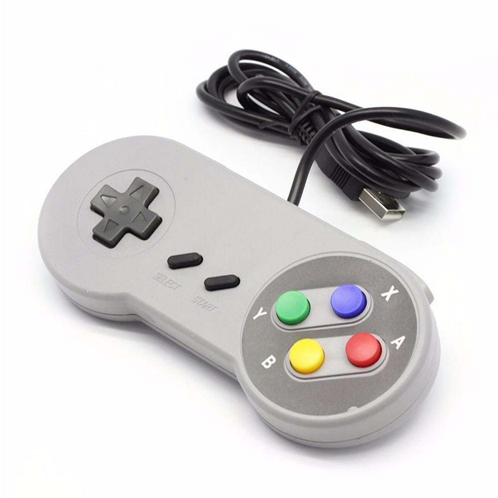 Controle Super Nintendo Usb Snes Emulador De Jogo Retro P/ PC Controle Super Nintendo Usb Snes Emulador De Jogo Retro P/ PC