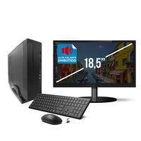 Computador Megaview Intel I3, RAM 4GB, SSD 256GB, 18,5" Polegadas + Teclado E Mouse Sem Fio - Windows Pro