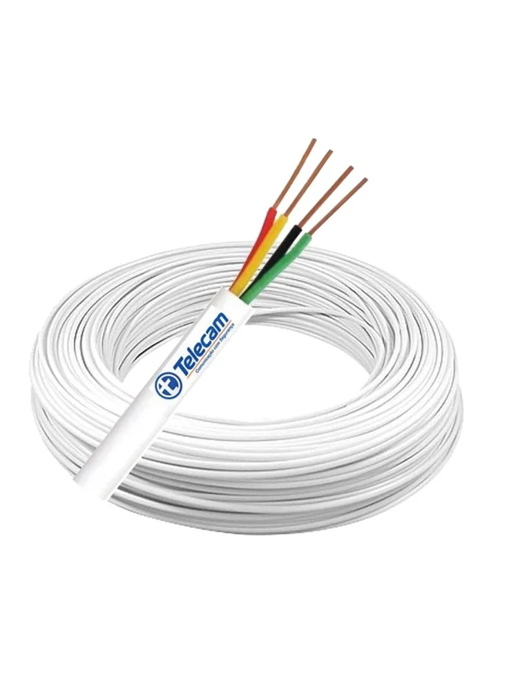 Cabo Alarme Telecam 100 Metros 50 X 10 Vias Cca Liga Cobre