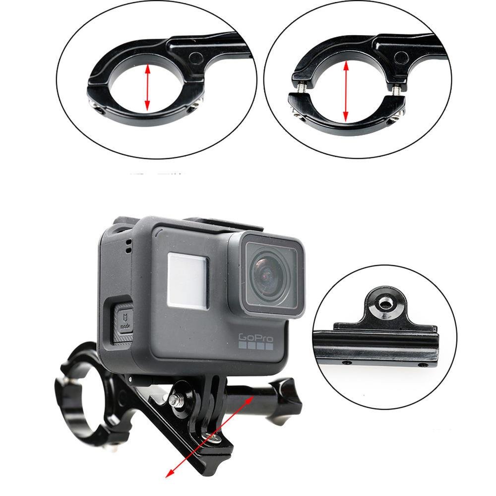 Suporte Ride De Bike/moto Alumínio Para Gopro E Similares