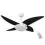 Ventilador De Teto Volare Branco Fosco Quad Tabaco e Controle Remoto 60435 - 127V