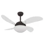 Ventilador De Teto Volare Marrom Corten Vr42 Fly Branco 127V