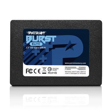 SSD 960GB 2.5 Sata 3, 450MB/s Leitura, 350MB/s Gravação, Burst Elite, Patriot - PBE960GS25SSDR