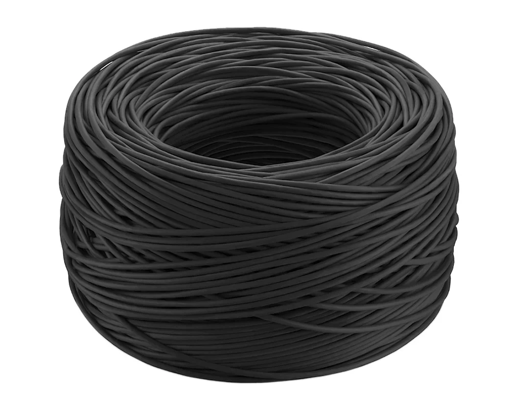 Cabo De Rede Sohoplus U/utp Cat6 305m 24awgx4p - Preto