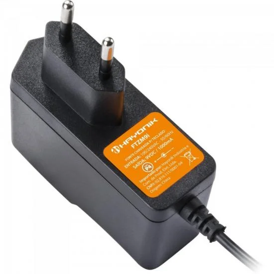 Fonte Hayonik Chaveada, 9VDC, 1A, P4, C-, Preto - FTZM9I Fonte Hayonik Chaveada, 9VDC, 1A, P4, C-, Preto - FTZM9I