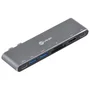 HUB, USB Tipo C, Type c 7 Em 2, 2 USB 3.0, Leitor de Cartão Sd Tf, Hdmi, Thunderbolt 3,Power Delivery 100w Hc-72