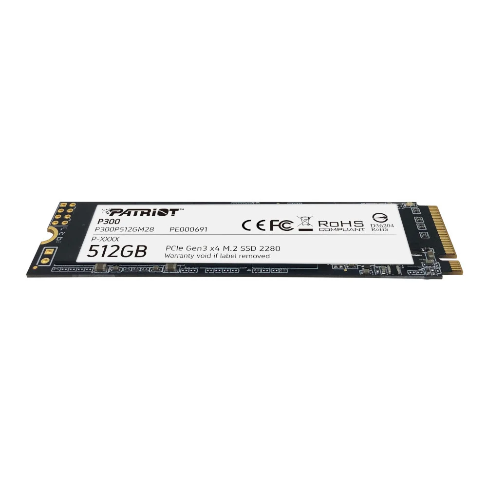 SSD Patriot P300 512GB M2 Leitura 1700 MBs KaBuM