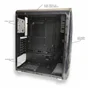 Gabinete Hayom Gamer Lateral Vidro Rgb Gb1700