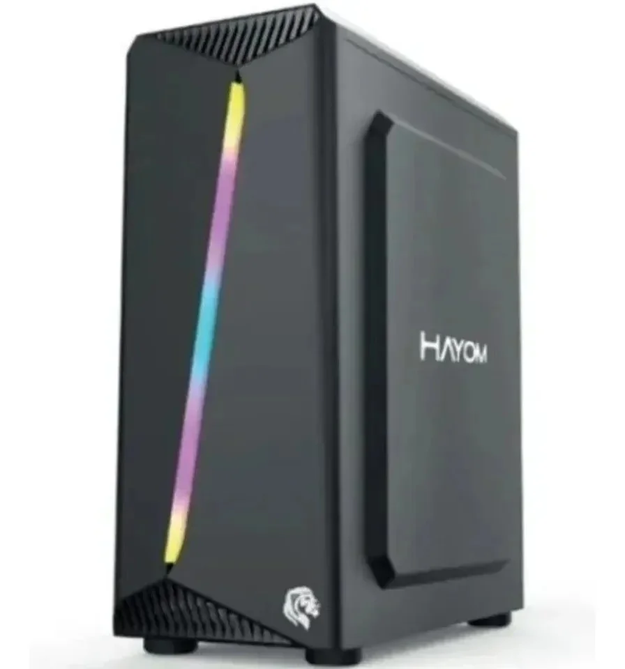 Gabinete Hayom Gamer Lateral Vidro Rgb Gb1700