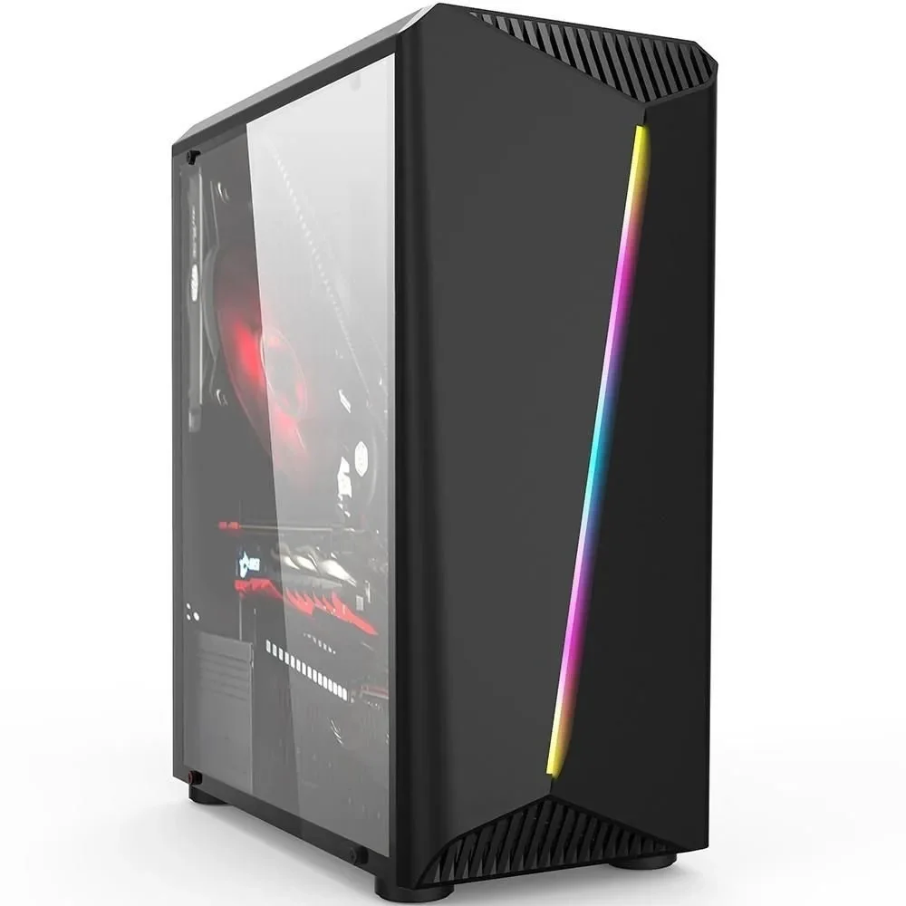 Gabinete Hayom Gamer Lateral Vidro Rgb Gb1700