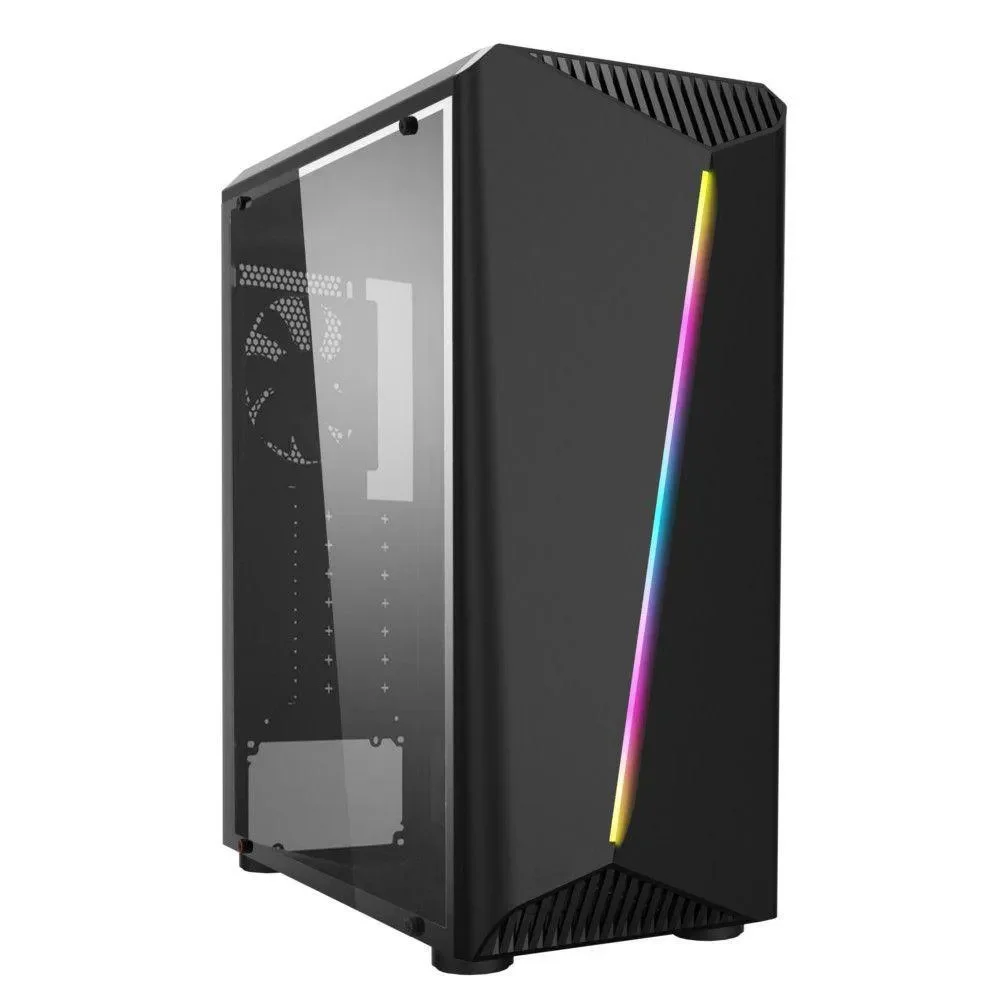Gabinete Hayom Gamer Lateral Vidro Rgb Gb1700