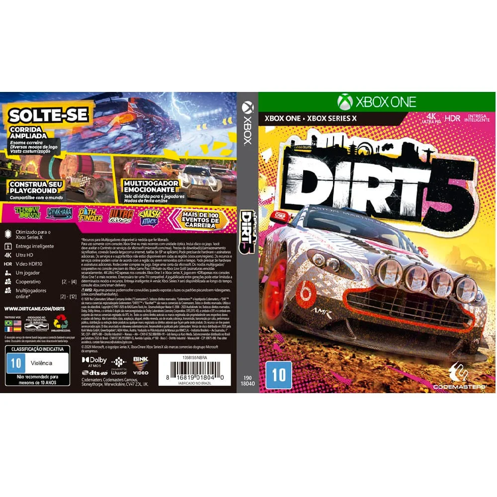 Dirt 5 para Xbox One - Deep Silver Dirt 5 para Xbox One - Deep Silver