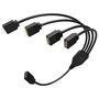Cabo Divisor Akasa - 1 Conector Para 4 Conectores Rgb - 50cm - Ak-cbld04-50bk