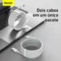 Kit C/2 Cabos Reforçados Usb-c Type-c Baseus 1,5m Turbo 5a
