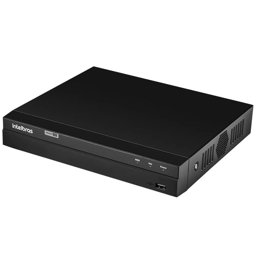 Kit 2 Câmeras Segurança Dome 720p Vhl 1120 D 3,6mm Ir 20 Dvr Intelbras Mhdx 1204 4 Canais 1TB Purple