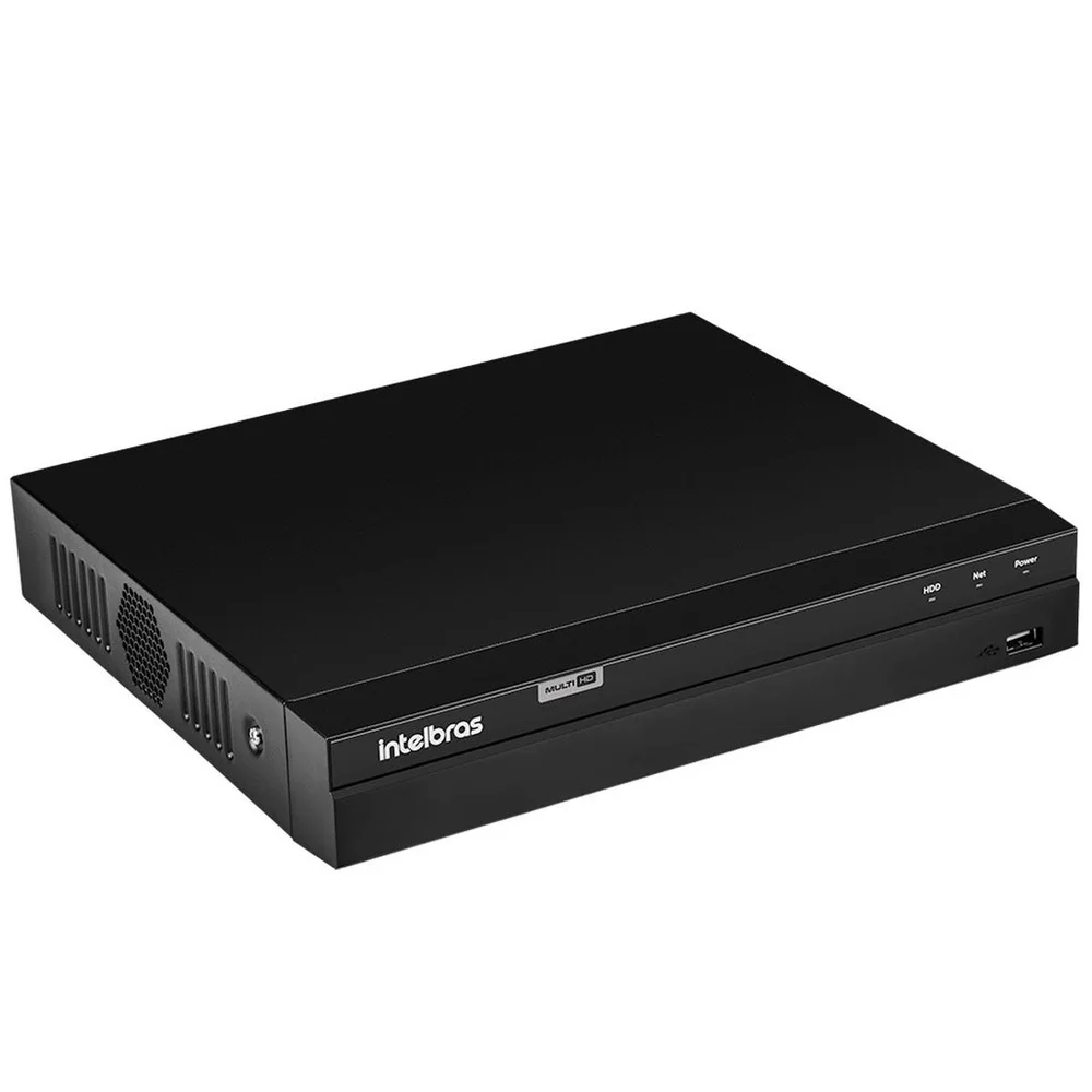 Kit 2 Câmeras Segurança Dome 720p Vhl 1120 D 3,6mm Ir 20 Dvr Intelbras Mhdx 1204 4 Canais 1TB Purple