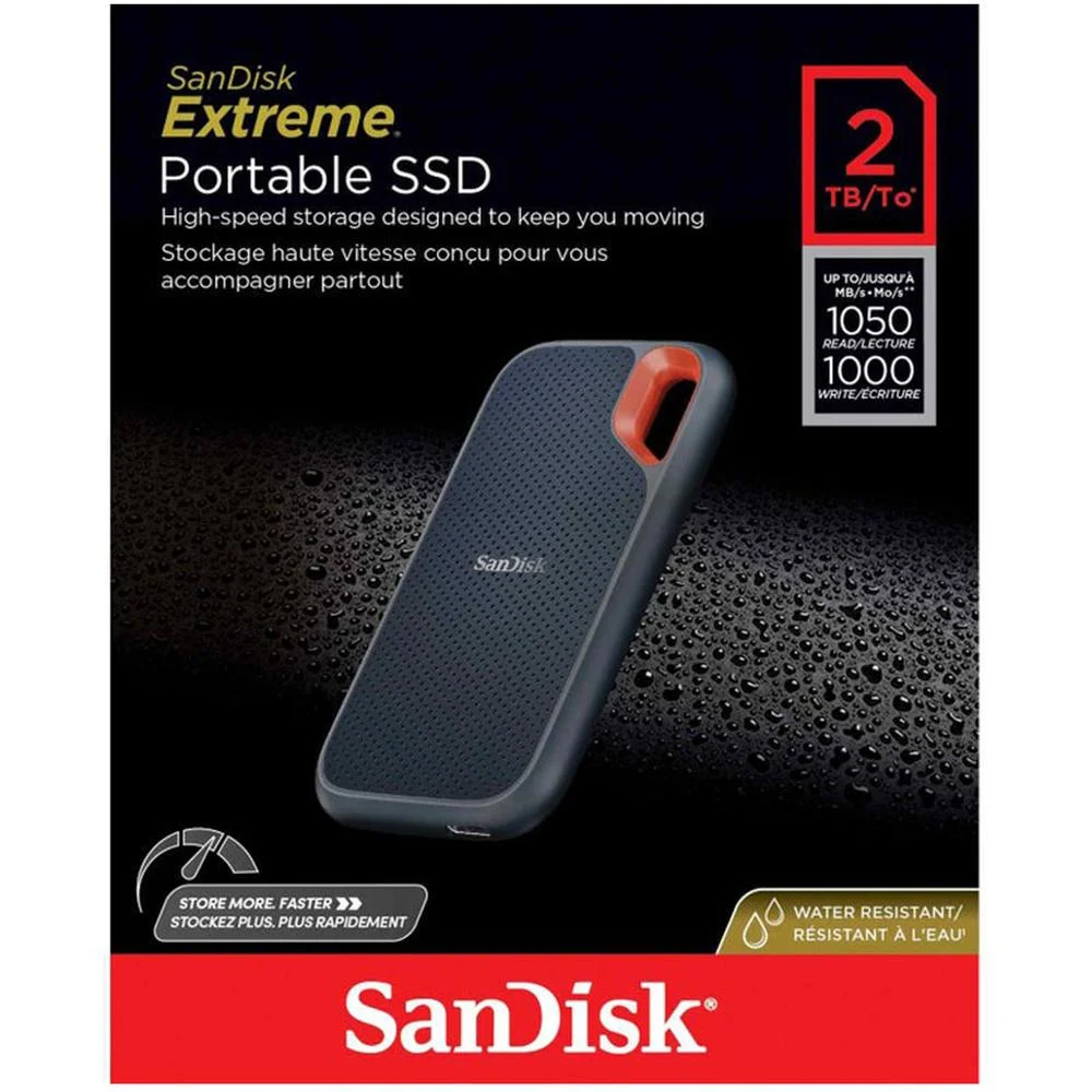 SanDisk ポータブルSSD extreme 2TB SSD Externo Sandisk Extreme 2TB KaBuM