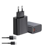 Carregador Rápido Duplo USB X USB-c Quick Charge 3.0 Qualcomm