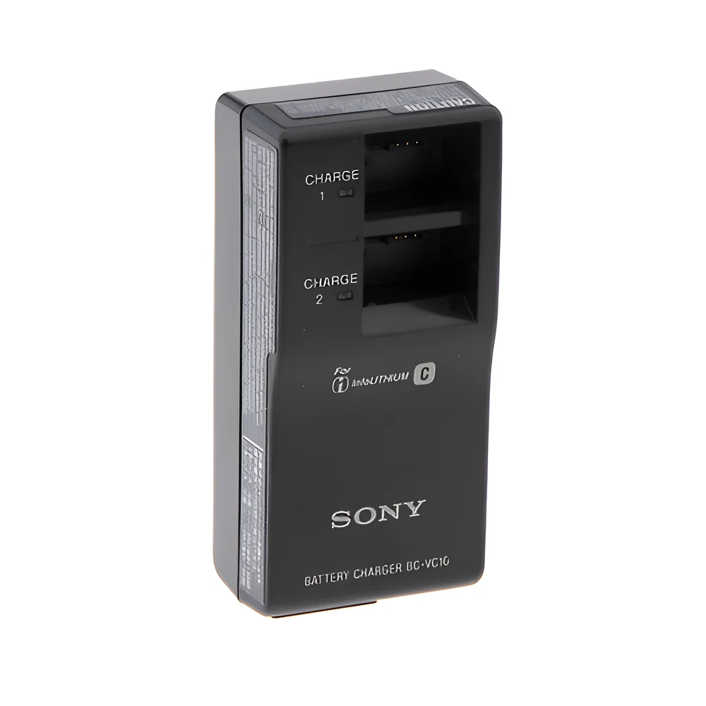 Carregador Sony Bc-vc10 Duplo Para Sony Np-fc10 E Np-fc11 bivolt