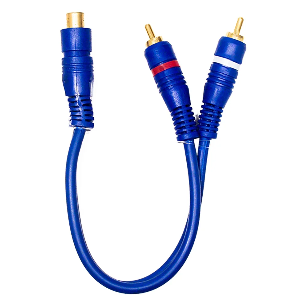 Cabo Y 1 Rca Femea X 2 Rca Macho 20cm Cbay0008