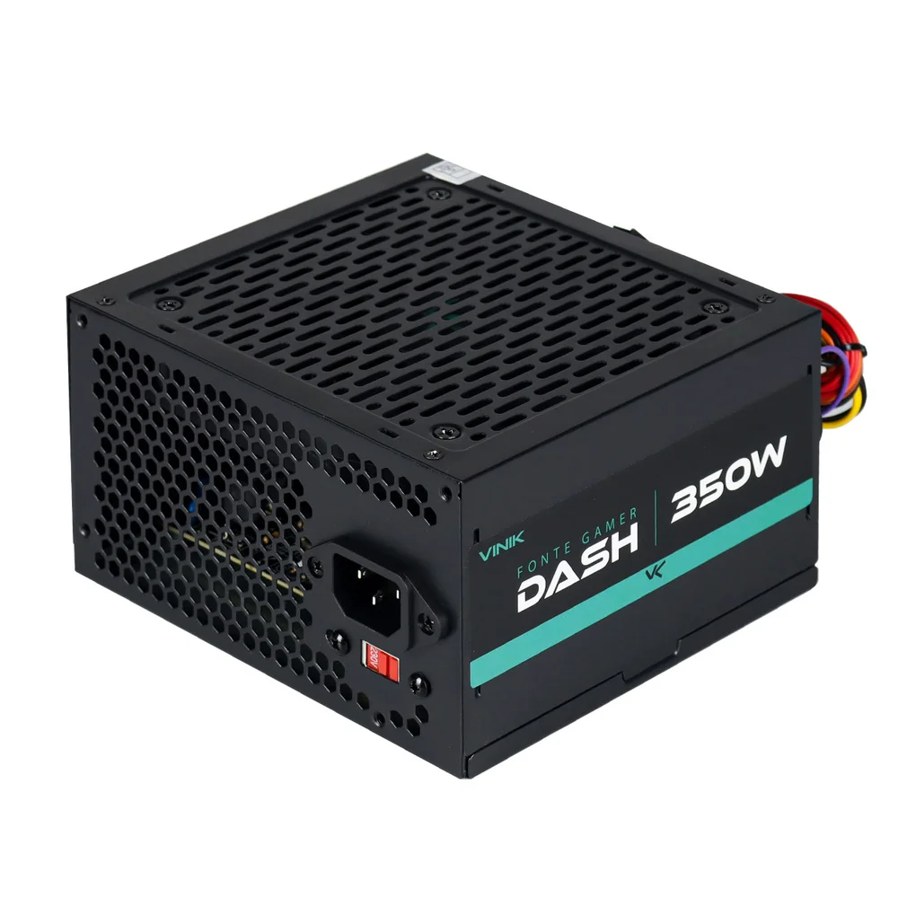 Fonte Vinik Dash Gamer, 350W, 110-230V, Preto - VFG350W P Fonte Vinik Dash Gamer, 350W, 110-230V, Preto - VFG350W P