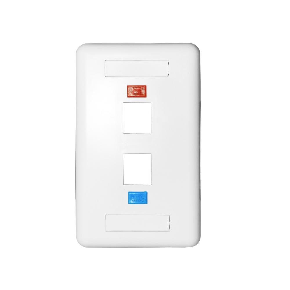 Kit 4 Espelhos De Parede 4x2 Com 1 Saída Rj45 Cat6