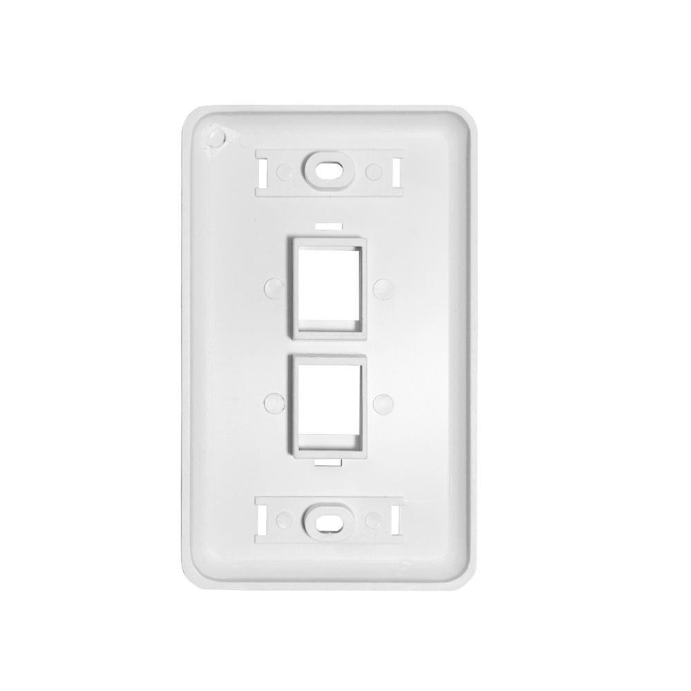 Kit 4 Espelhos De Parede 4x2 Com 1 Saída Rj45 Cat6