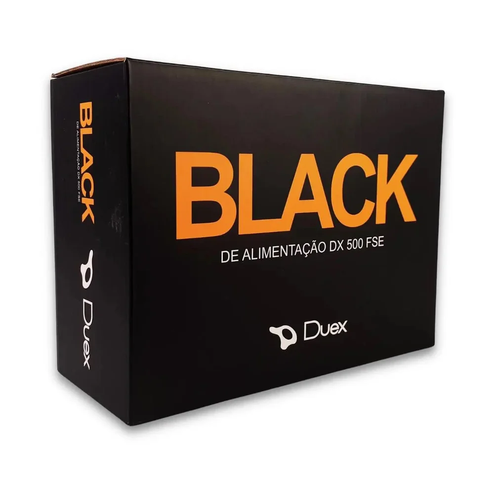 Fonte Duex ATX, 500W Real, 20+4 IDE, SATA - DX500FSE Fonte Duex ATX, 500W Real, 20+4 IDE, SATA - DX500FSE