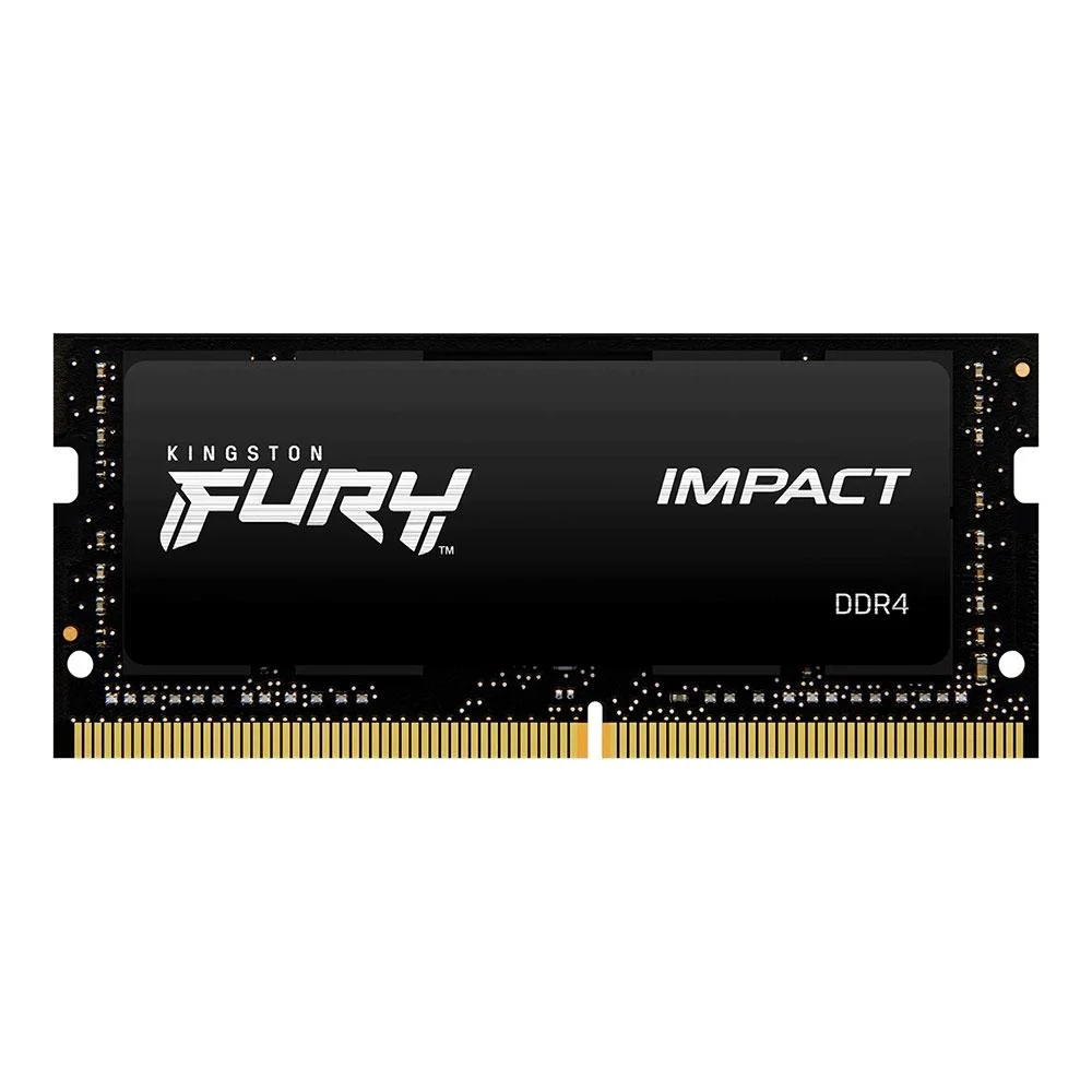 Memória Kingston Fury Impact SODIMM, 8GB, 2666MHz, DDR4, Para Notebook, Black - KF426S15IB/8 Memória Kingston Fury Impact SODIMM, 8GB, 2666MHz, DDR4, Para Notebook, Black - KF426S15IB/8