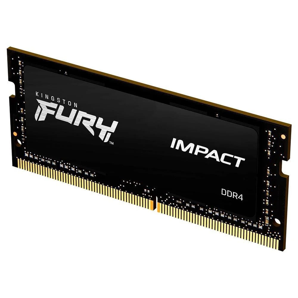 Memória Kingston Fury Impact SODIMM, 8GB, 2666MHz, DDR4, Para Notebook, Black - KF426S15IB/8 Memória Kingston Fury Impact SODIMM, 8GB, 2666MHz, DDR4, Para Notebook, Black - KF426S15IB/8
