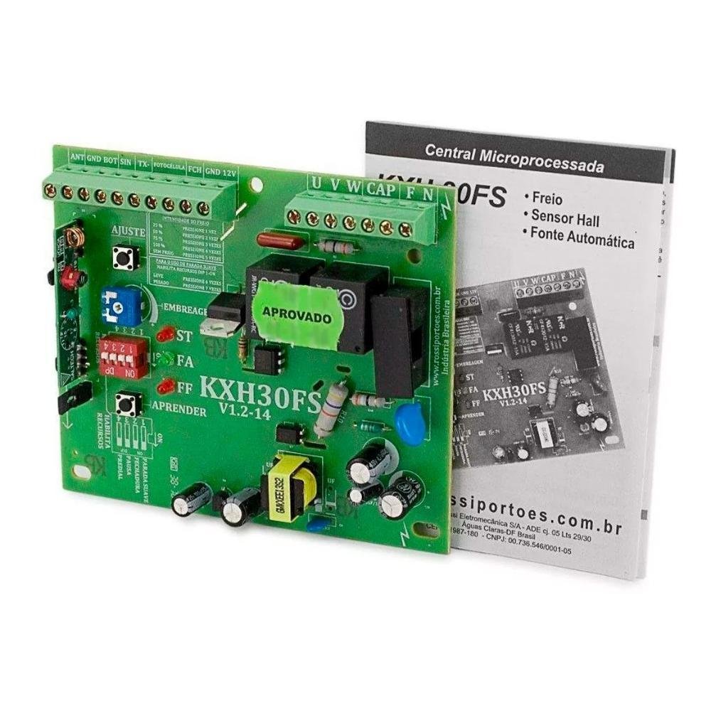 Kit Motor Portão Rossi Deslizante Dz Nano 36, Para Portões 600kg, Com 2 Controles, 220V