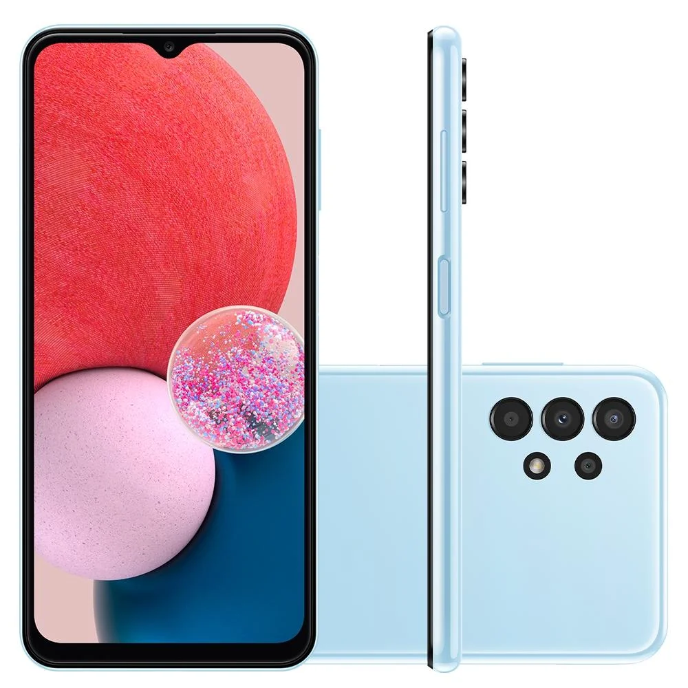 Smartphone Samsung Galaxy A13, 128GB, 4GB, Octa-core, Câmera Selfie De 8MP, Tela De 6.6, Azul