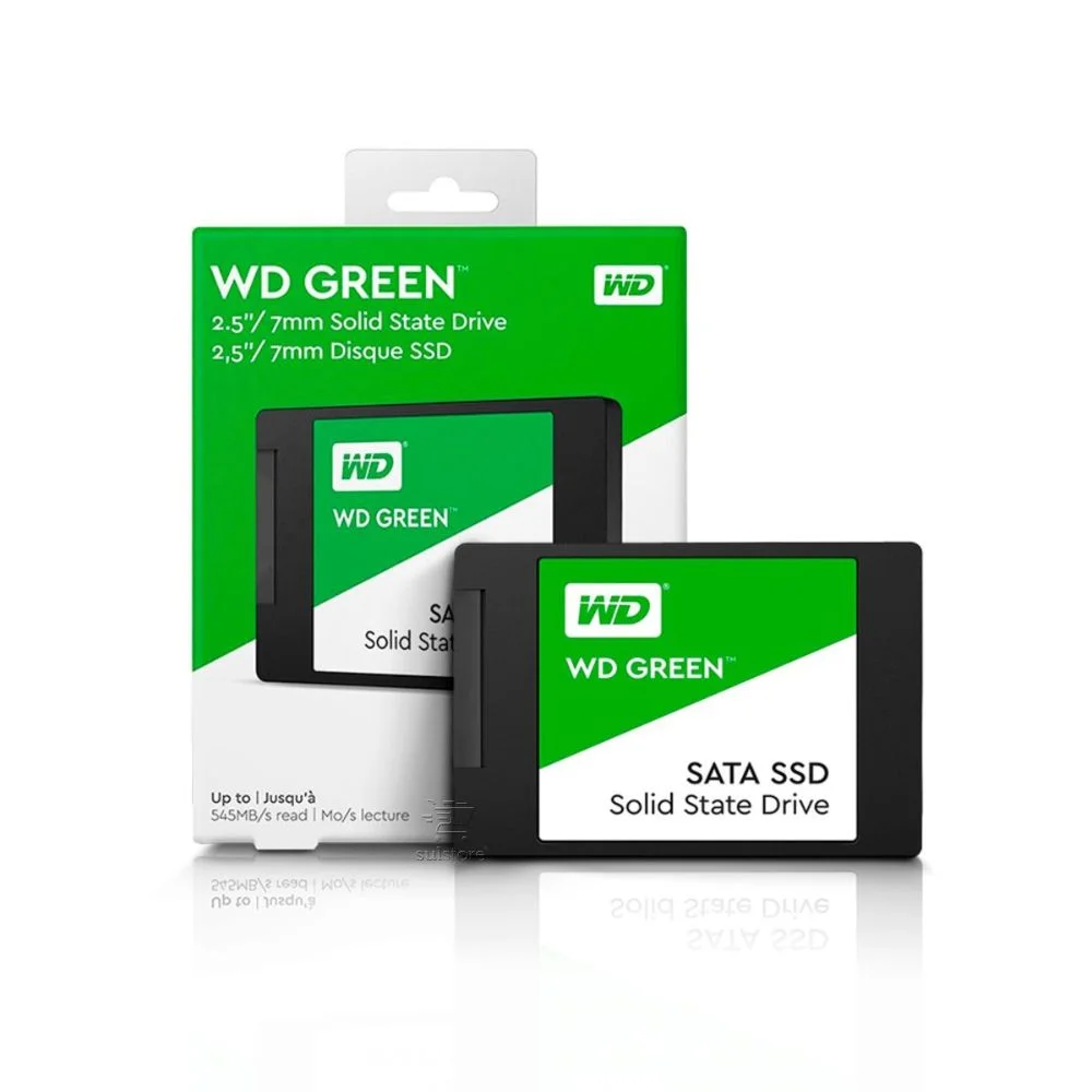 SSD WD Green 480GB, SATA 3, Leitura 545MB/s E Gravação 430MB/s - WDS480G2G0A SSD WD Green 480GB, SATA 3, Leitura 545MB/s E Gravação 430MB/s - WDS480G2G0A