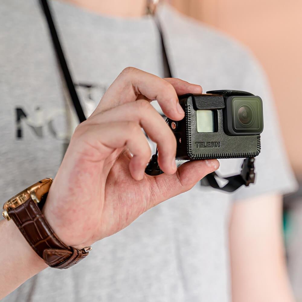 Case Em Material Sintético Para Gopro Hero 5 6 7