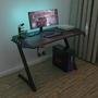 Mesa Gamer RGB Eaglex Series Z, Com Mousepad, Antiderrapante, Preto