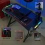Mesa Gamer RGB Eaglex Series Z, Com Mousepad, Antiderrapante, Preto