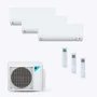 Ar-condicionado Multi Split Daikin Advance Inverter 3x Evap 12000 Btus + Cond 24000 Btus Quente/frio 220v
