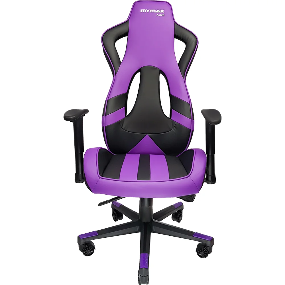 Cadeira Gamer MX11 Giratória Preto E Roxo Mymax