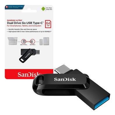 Pendrive 64GB, Sandisk Ultra Dual Drive Go | KaBuM!