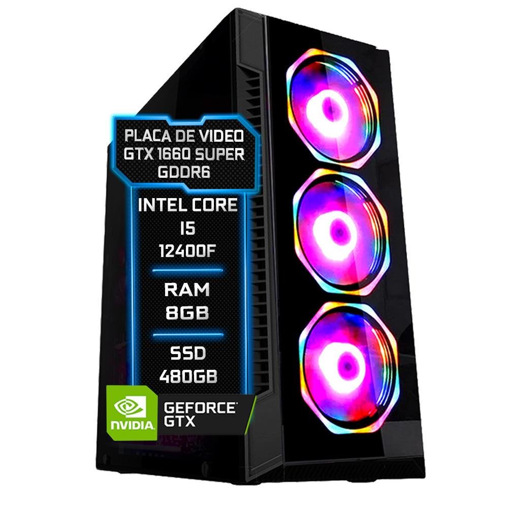 Pc Gamer Fácil Intel 12 Geraço Fonte 750w KaBuM