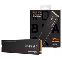 SSD WD Black SN770 500GB, M.2 NVMe PCie 4.0, Leitura 5000MB/s, Gravação 4000MB/s - Wds500g3x0e