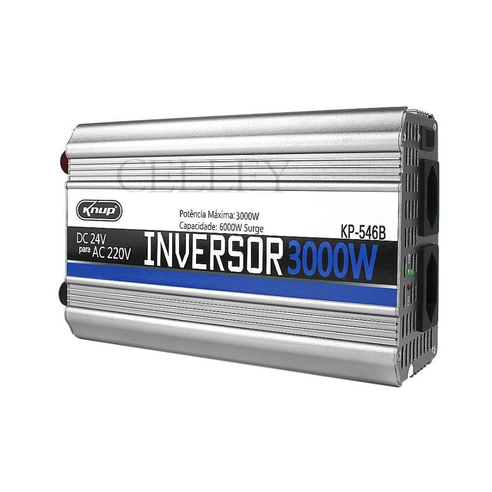 Inversor De Tensão Conversor, Transformador Veicular, 3000w, 24v, 220v - Knup Kp546b