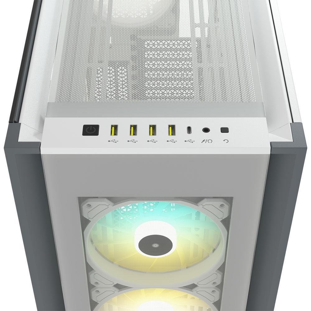 Gabinete Corsair Icue 7000x RGB, FULL-tower White - Cc-9011227-ww Gabinete Corsair Icue 7000x RGB, FULL-tower White - Cc-9011227-ww