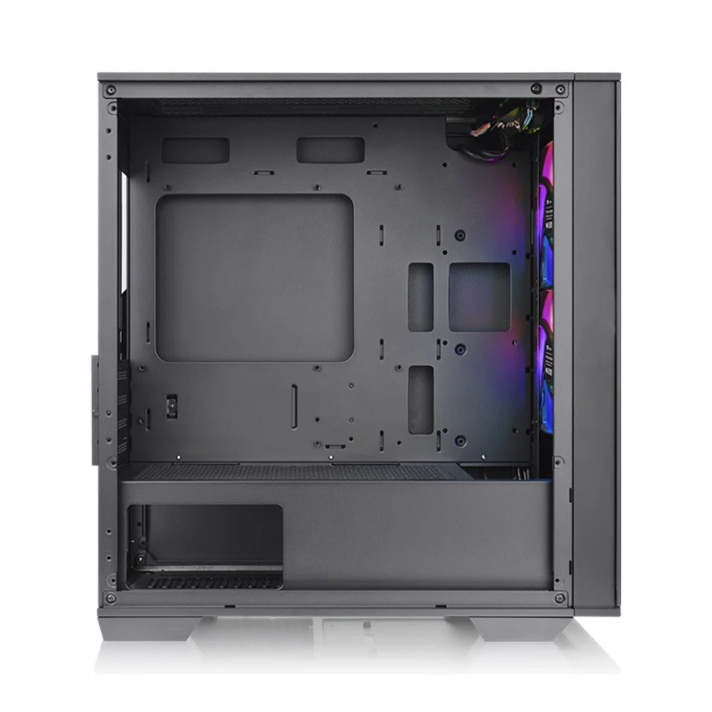 Gabinete Thermaltake Divider 170 TG, Mid-Tower, ArGB, M-ATX, Vidro, Com 2 Fans, Black Edition - Ca-1s4-00s1wn-00 Gabinete Thermaltake Divider 170 TG, Mid-Tower, ArGB, M-ATX, Vidro, Com 2 Fans, Black Edition - Ca-1s4-00s1wn-00