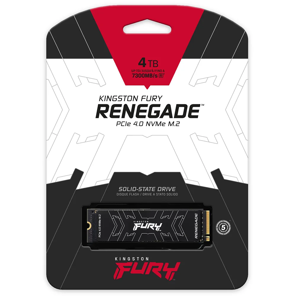 HD SSD M2 Kingston Fury Renegade 4TB Pcie 40x4