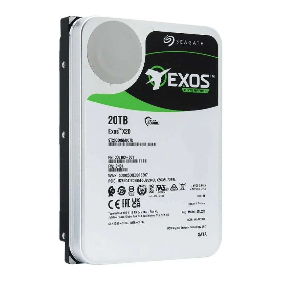 20TBHDD Seagate ST20000NE000　２本セット HD 20tb Seagate Exos x20, Sata III, 256mb Cache, 7200 RPM