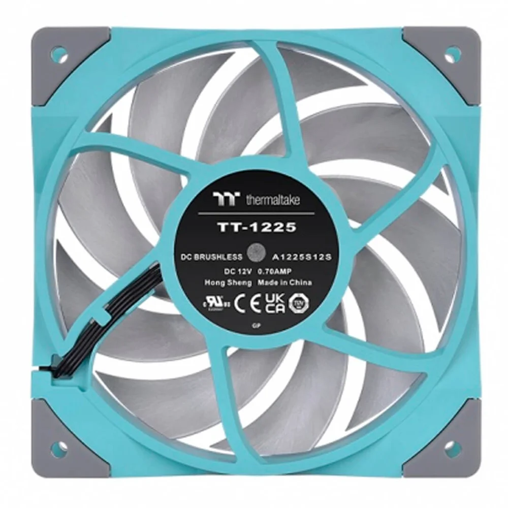Cooler Fan Thermaltake Fan Tt Toughfan 12, 120mm, Azul-turquesa - Cl-f117-pl12tq-a#