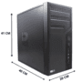 Computador Option Info Completo, Intel Core I3 4130, 4GB, SSD 240GB, Windows 10 Pro + Monitor 19 Full HD + Kit