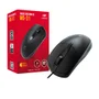 Mouse USB Com Fio, 3 Botões Ms-31 C3t Preto Nf