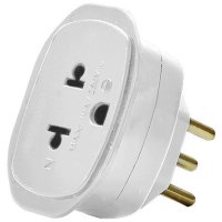 Adaptador De Tomada 2P+T Legrand Daneva, 10A, Padrão Novo,  Branco - DN1662